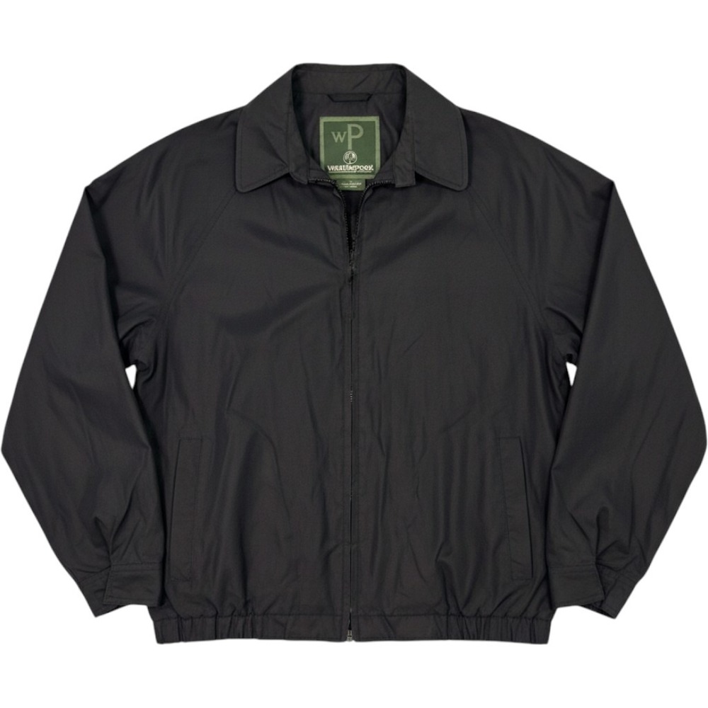 Weatherproof Garment Company Mens Black Golf Jacket Microfiber Windbreaker L